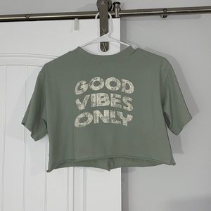 Light Green Crop Top
